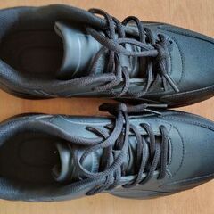 男性用カジュアルシューズ新品黒25cmの画像