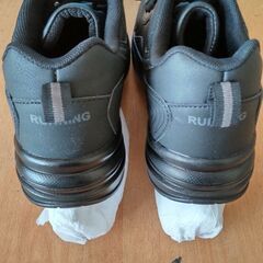 男性用カジュアルシューズ新品黒25cmの画像