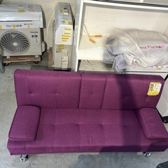 値下げしました！【配達可】ソファ ベッド 2 人掛 クリーニング済 【管理番号:12404 】