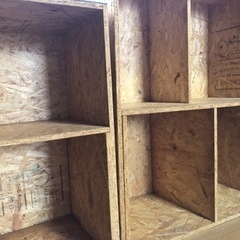 【お話し中】収納家具　ブックシェルフ2個　カントリー調の画像