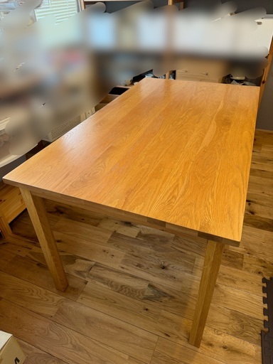 【無印良品】無垢材　ダイニングテーブル　オーク材