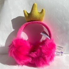正規品　上海ディズニーランド　ピンク色　イヤーマフラー　耳あて　...