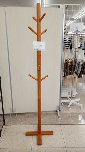 ★ジモティ割あり★  ポールハンガー ブラウン H×D×W クリーニング済み TJ5498
