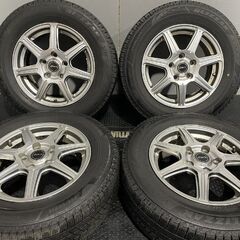 【BS BLIZZAK VRX3 205/65R15】スタッドレス【zart R7 15インチ 6J5HPCD114.3+53】22年製 バリ溝 ステップワゴン ストリーム等 (MTD558)クレジットカード QRコード決済可能