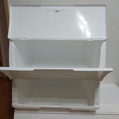 1個からどうぞ！収納ケース Nフラッテ (ホワイト) 家具 収納家具 カラーボックスの画像