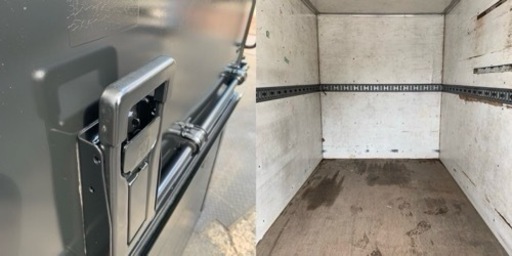 No.846 アルミバン 2ｔ 車 アルミ 箱 バイク 倉庫 トラック コンテナ 米 保管庫 物置 DIY
