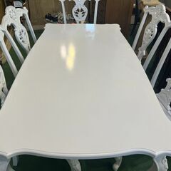 【愛品館八千代店】Y-KAGU　マノンロココ　ダイニング7点セットの画像