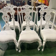 【愛品館八千代店】Y-KAGU　マノンロココ　ダイニング7点セットの画像