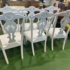 【愛品館八千代店】Y-KAGU　マノンロココ　ダイニング7点セットの画像