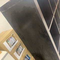 カラーボックス 黒 149×149×39cmの画像