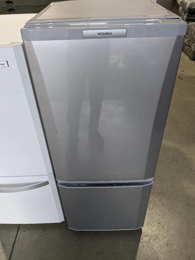 MITSUBISHI　146L 2ドア冷凍冷蔵庫　MR-P15S-S 2011年製