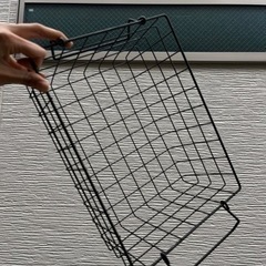 【4つセット】黒いカゴの画像