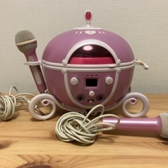CDプレイヤー　マイク付　ディズニー　カラオケ