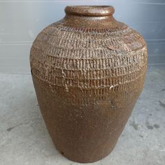 壺 つぼ 花器 水差し 花瓶 傘立て 陶器 インテリア アンティーク 工芸品 焼き物の画像