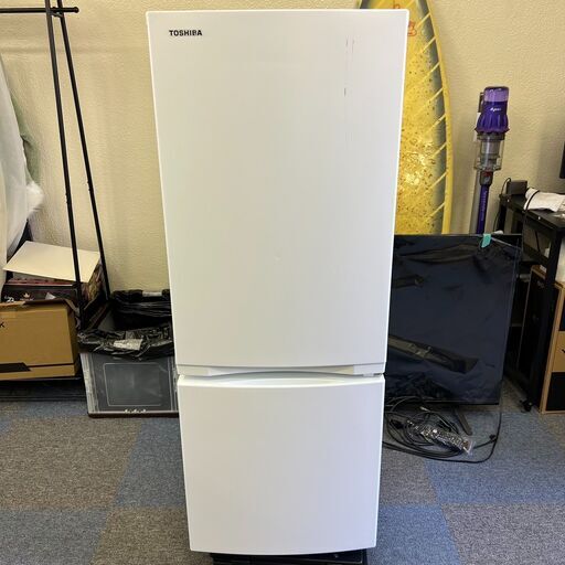 【稼動品】TOSHIBA 東芝 東芝ノンフロン冷凍冷蔵庫 GR-T15BS 153L 2ドア 2022年製 家電 ホワイト 中古