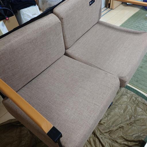 【GW限定値下げ最終出品】ロゴス　グランピングソファー　折りたたみ　キャンプ