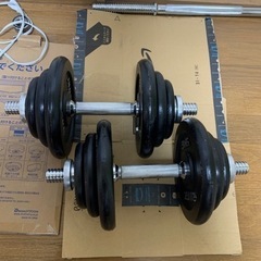 IROTEC アイアン ダンベル 40KGセット （片手20kg×2）
