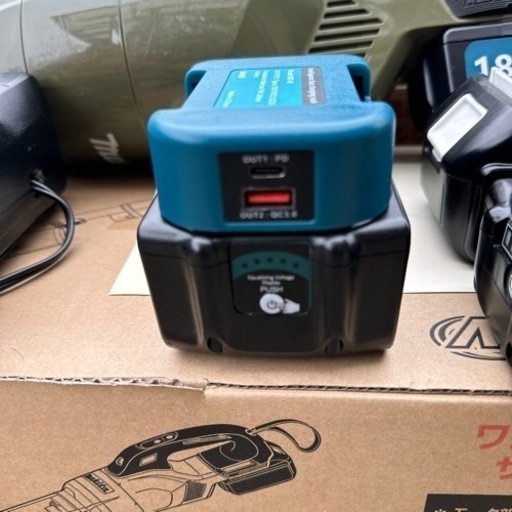 マキタ充電式掃除機＆マキタ充電式ブロワセット（３Ａｈのみマキタ純正品）