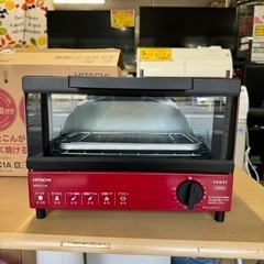 【未使用品‼️】日立 2021年製 オーブントースター 調理家電 レッド♪の画像