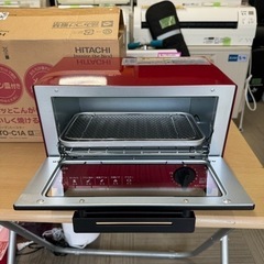 【未使用品‼️】日立 2021年製 オーブントースター 調理家電 レッド♪の画像