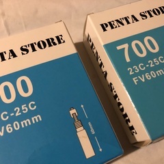 🌈 700  23c-25c  ロードバイク チューブ ２本セット　　バルブ60mmの画像