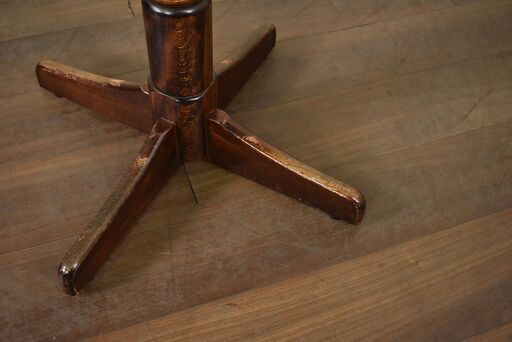 ヤ取終了5/22】≪zyt1457ジ≫ アンティーク調 カフェテーブル/丸