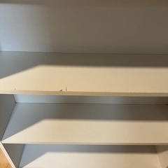 本棚 白の画像