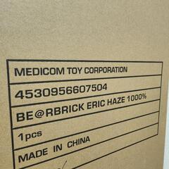 【正規品】シリアルナンバー有 BE@RBRICK ERIC HAZE 1000％ ベアブリックの画像