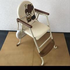 2way式　ベビーチェア　テーブル付き　クマさん柄の画像