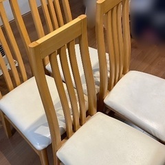 (決まりました)無料・ガラステーブル椅子セットの画像