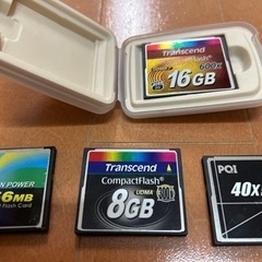 CF（コンパクトフラッシュ）　初期化済　6枚　transcend外の画像