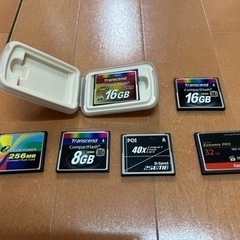 CF（コンパクトフラッシュ）　初期化済　6枚　transcend外