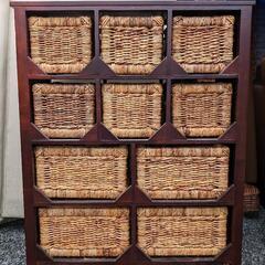 【受渡し者決定】家具 収納家具 キャビネット アジアン家具の画像