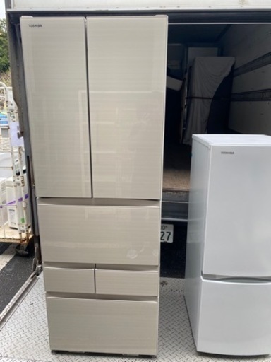 福岡市内配送無料　2022年式　東芝 TOSHIBA GR-U460FH（ZC） [冷蔵庫 （462L・フレンチドア） 6ドア VEGETA（ベジータ） FHシリーズ 除菌機能 ラピスアイボリー]