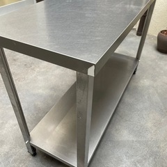 【美品】業務用 作業台 厨房　調理台 幅1200×奥行450×高さ800 店舗 厨房 飲食店 厨房機器の画像