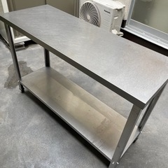 【美品】業務用 作業台 厨房　調理台 幅1200×奥行450×高さ800 店舗 厨房 飲食店 厨房機器の画像