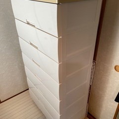 タンス、衣類収納、衣装カース6段の画像