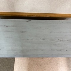 決まりました　
テレビ台　水色　かわいい　ダメージ柄　0425-3の画像