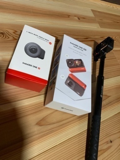 （値下げ）insta360RS レンズ\u0026グリップセット