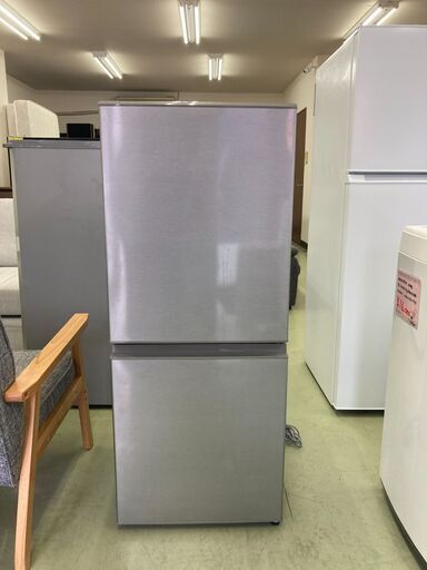 【リサイクルショップ　ピカソ　小松原】2022年製 AQUA アクア 2ドア  右開き 126L 冷蔵庫 AQR-13M-S★3101★