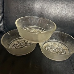 ガラス洋食器　3個セット　　の画像