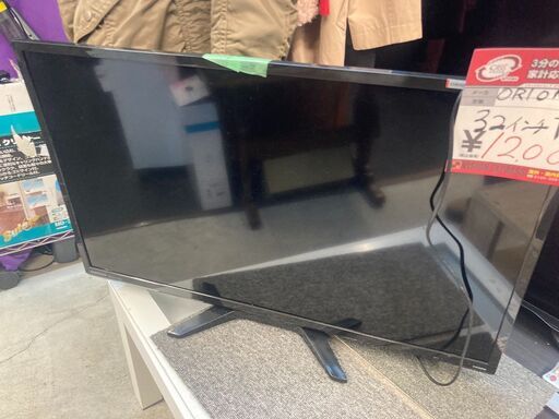☆中古￥12,000！ORION　32インチ液晶テレビ　家電　2016年製　NHC-321B(LC-019)型　【BD195】