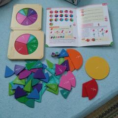 くもん分数パズル　知育玩具の画像