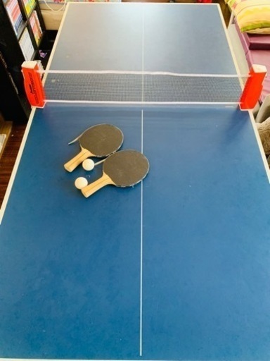 ファミリー卓球台　ピンポン台　家庭用　折りたたみ卓球台セット