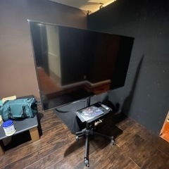 TCL 55型　テレビ　テレビ台付き　　の画像