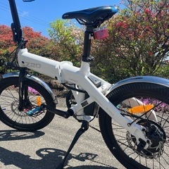 引取限定 群馬 HIMO Z20 電動アシスト 自転車 バッテリー 20インチ 6段シマノ変速 折りたたみ 電動自転車の画像