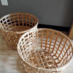 天然素材　カゴ　ガーデニング　収納の画像