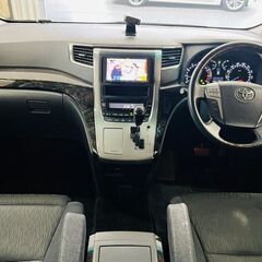 【車検2年付】【トヨタ ヴェルファイア 2.4Z Gエディション】ナビ フルセグTV カラーバックカメラ 両側パワースライドドア パワーバッグドア クルーズコントロール 外品AW 盗難防止装置 オットマン スマートキー 電動シート 3列シート ウォークスルー HID 電動リアゲート パールホワイトの画像