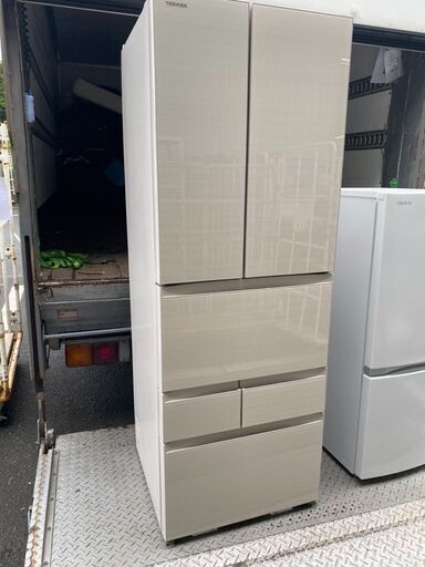 北九州市内配送無料店　2022年式　東芝 TOSHIBA GR-U460FH（ZC） [冷蔵庫 （462L・フレンチドア） 6ドア VEGETA（ベジータ） FHシリーズ 除菌機能 ラピスアイボリー]