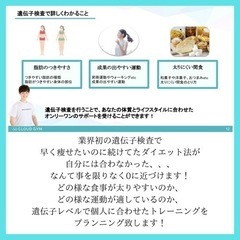 遺伝子検査で科学的ダイエットオンラインパーソナルジムの画像